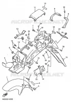 GARDE BOUE pour Yamaha XJ600N de 1999