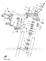 DIRECTION pour Yamaha XJ600N de 1999