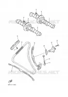 ARBRE A CAMES / CHAINE DE DISTRIBUTION pour Yamaha XJ600N de 2000
