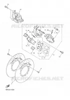 ETRIER DE FREIN AVANT pour Yamaha XJ600N de 2000