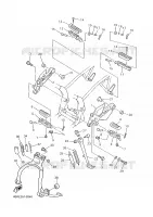 SUPPORT / REPOSE PIEDS pour Yamaha XJ600N de 2000