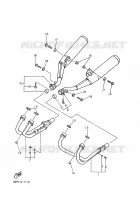 ECHAPPEMENT pour Yamaha XJ600N de 2000