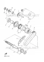 EMBRAYAGE DE DEMARREUR pour Yamaha XJ600N de 2000