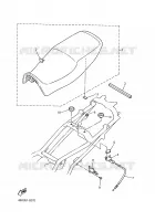 SELLE pour Yamaha XJ600N de 2000