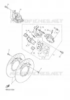 ETRIER DE FREIN AVANT pour Yamaha XJ600N de 2000