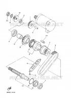 EMBRAYAGE DE DEMARREUR pour Yamaha XJ600N de 2002