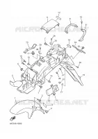 GARDE BOUE pour Yamaha XJ600N de 2002