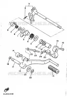 PEDALE DE SELECTEUR pour Yamaha XJ600N (37KW) de 1990