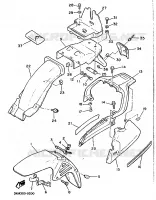 GARDE BOUE pour Yamaha XJ600N (37KW) de 1990