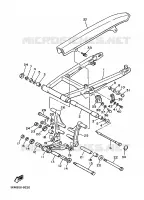AMORTISSEUR ARRIERE pour Yamaha XJ600N (37KW) de 1990