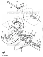 ROUE ARRIERE pour Yamaha XJ600N (37KW) de 1990