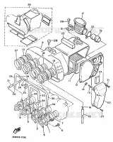 ADMISSION pour Yamaha XJ600N (53KW) de 1991