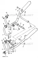 ECHAPPEMENT pour Yamaha XJ600N (53KW) de 1991