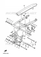 AMORTISSEUR ARRIERE pour Yamaha XJ600N (53KW) de 1991