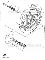ROUE AVANT pour Yamaha XJ600N (53KW) de 1991