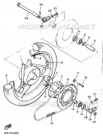 ROUE ARRIERE pour Yamaha XJ600N (53KW) de 1991