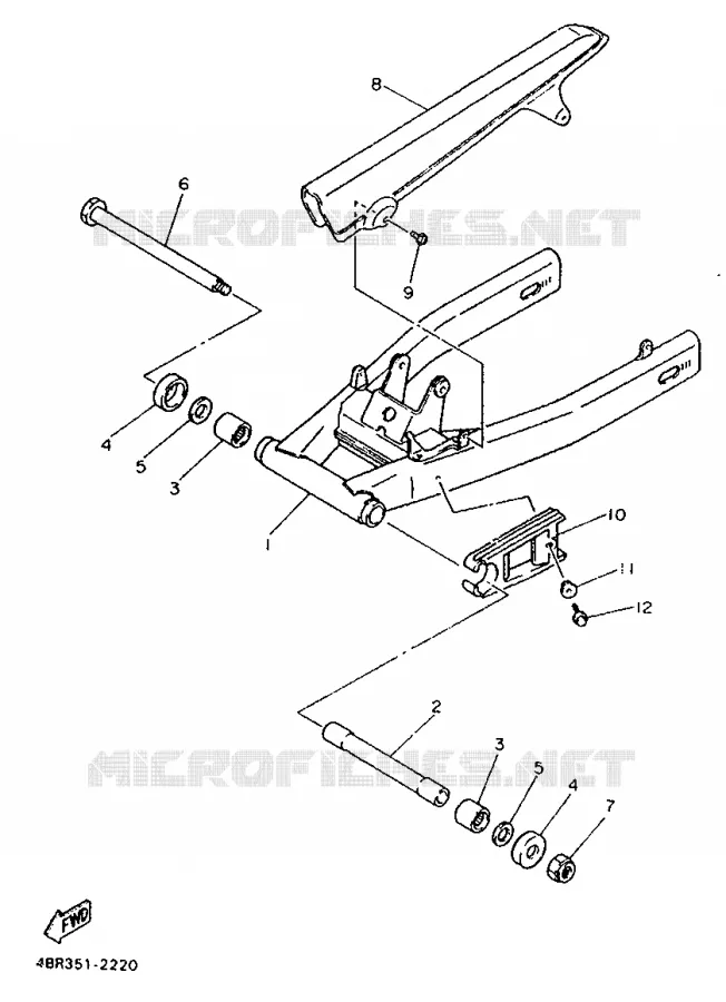 BRAS OSCILLANT Yamaha MOTO 600 1992 XJS DIVERSION  XJ600S