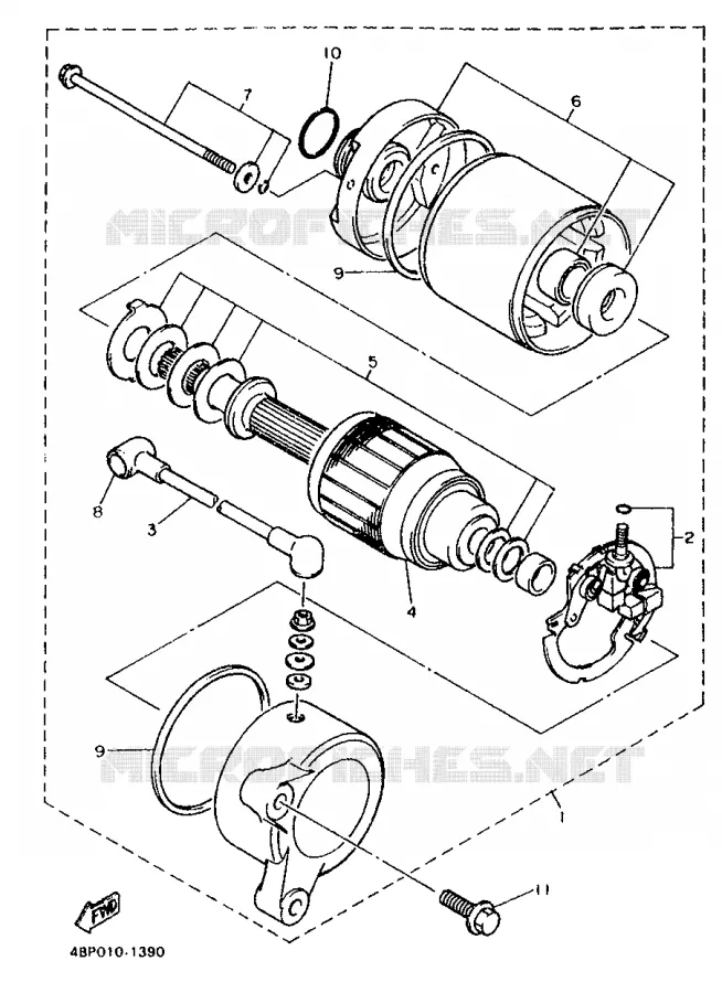 DEMARREUR Yamaha MOTO 600 1994 XJS DIVERSION  XJ600S