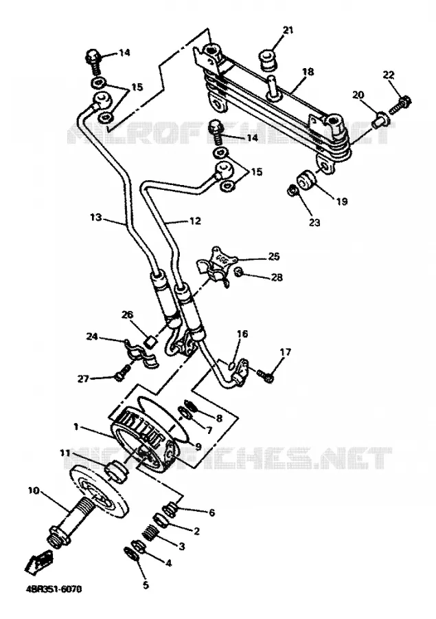 RADIATEUR D'HUILE / ECHANGEUR Yamaha MOTO 600 1996 XJS DIVERSION  XJ600S