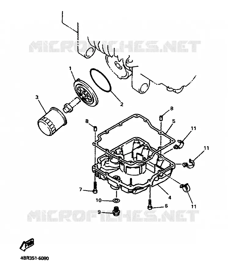 FILTRE A HUILE Yamaha MOTO 600 1996 XJS DIVERSION  XJ600S