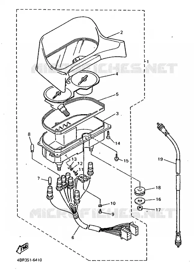 COMPTEUR  Yamaha MOTO 600 1996 XJS DIVERSION  XJ600S