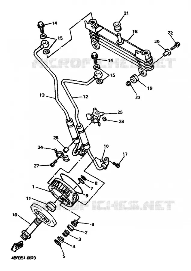 RADIATEUR D'HUILE / ECHANGEUR Yamaha MOTO 600 1996 XJS DIVERSION  XJ600S