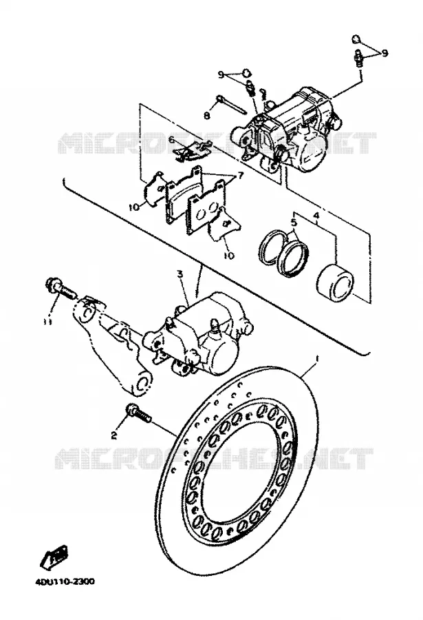 ETRIER DE FREIN ARRIERE Yamaha MOTO 600 1996 XJS DIVERSION  XJ600S
