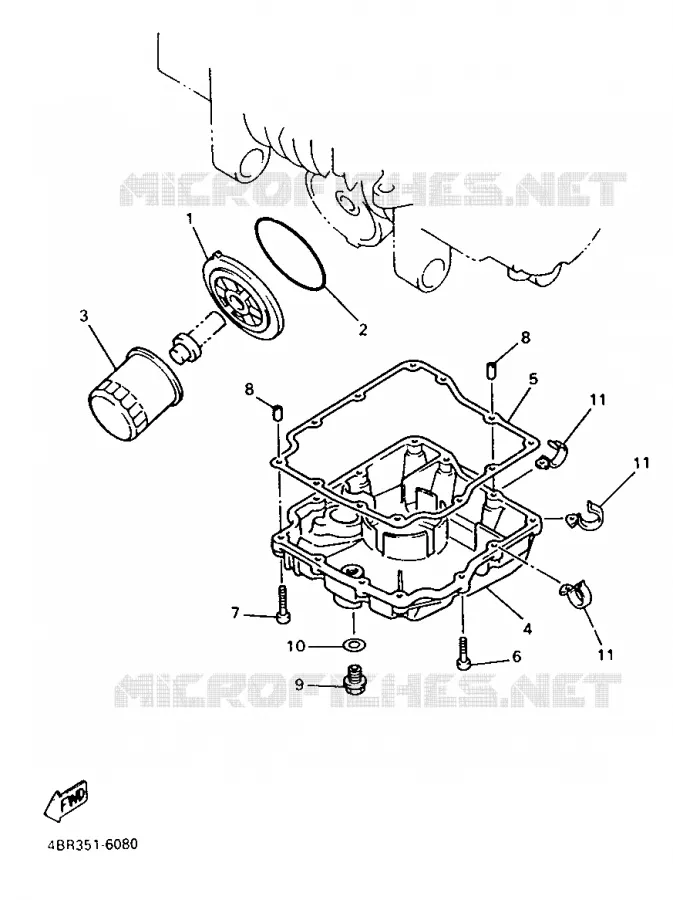 FILTRE A HUILE Yamaha MOTO 600 1998 XJS DIVERSION  XJ600S