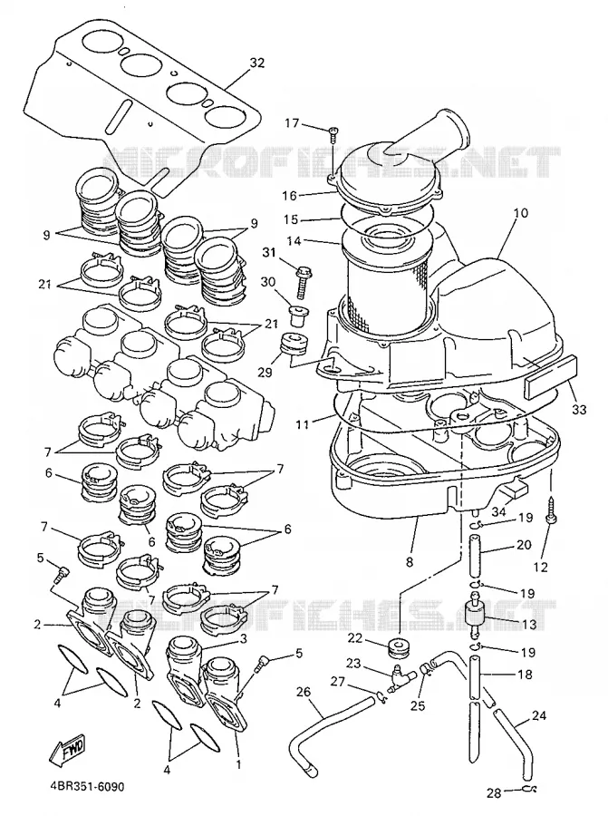 ADMISSION Yamaha MOTO 600 1998 XJS DIVERSION  XJ600S
