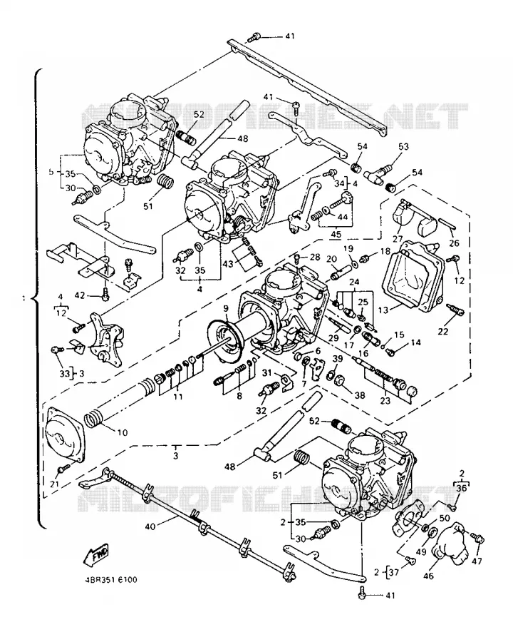 CARBURATEUR Yamaha MOTO 600 1998 XJS DIVERSION  XJ600S