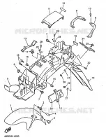 GARDE BOUE pour Yamaha XJ600S de 1999