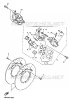 ETRIER DE FREIN AVANT pour Yamaha XJ600S de 1999