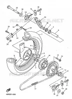 ROUE ARRIERE pour Yamaha XJ600S de 1999