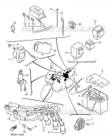 PARTIE ELECTRIQUE 1 pour Yamaha XJ600S de 1999