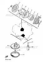 POMPE A HUILE pour Yamaha XJ600S de 1999