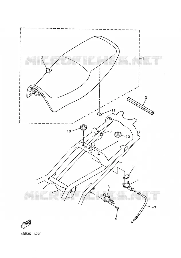 SELLE Yamaha MOTO 600 2000 XJS DIVERSION  XJ600S