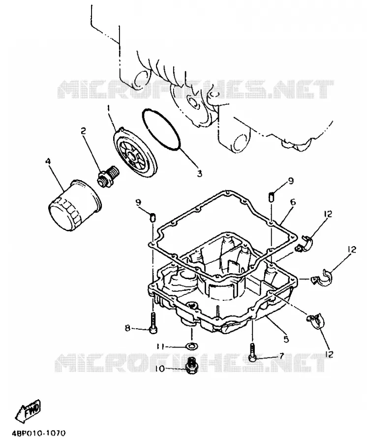 FILTRE A HUILE Yamaha MOTO 600 1995 XJS DIVERSION  XJ600S (25.0KW)