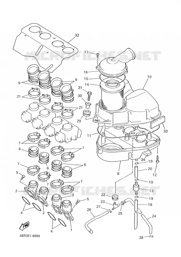 ADMISSION Yamaha MOTO 600 1997 XJS DIVERSION  XJ600S