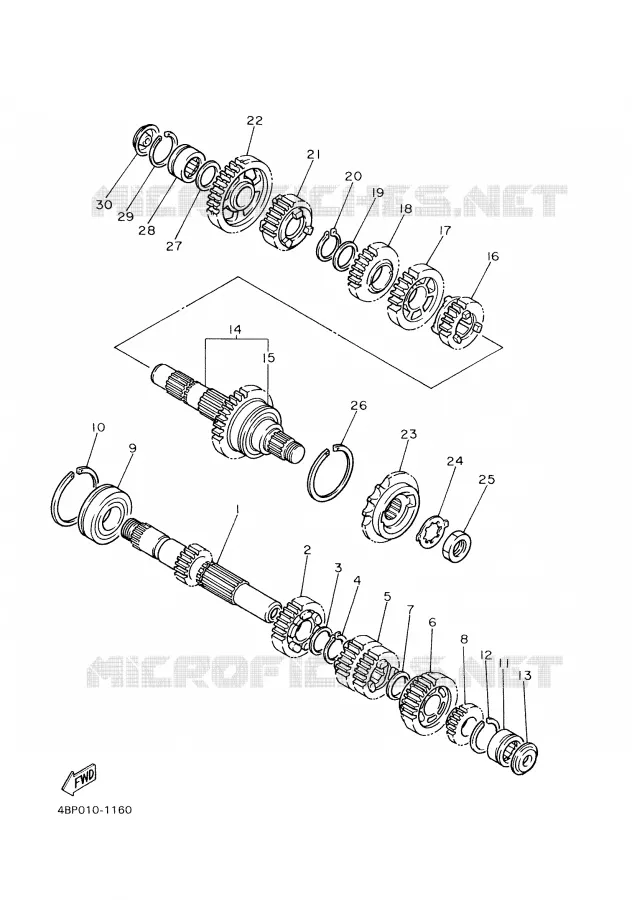 TRANSMISSION Yamaha MOTO 600 1997 XJS DIVERSION  XJ600S