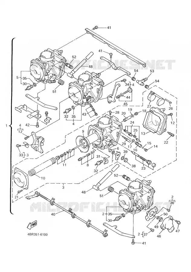 CARBURATEUR Yamaha MOTO 600 1997 XJS DIVERSION  XJ600S