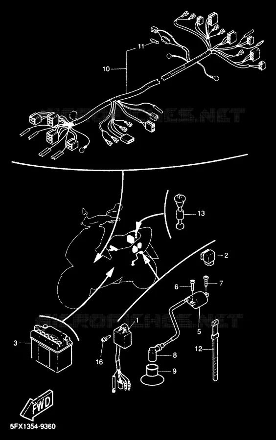ELECTRIQUE 2 Yamaha SCOOTER 50 2000 NEXT GENERATION  CW50RS