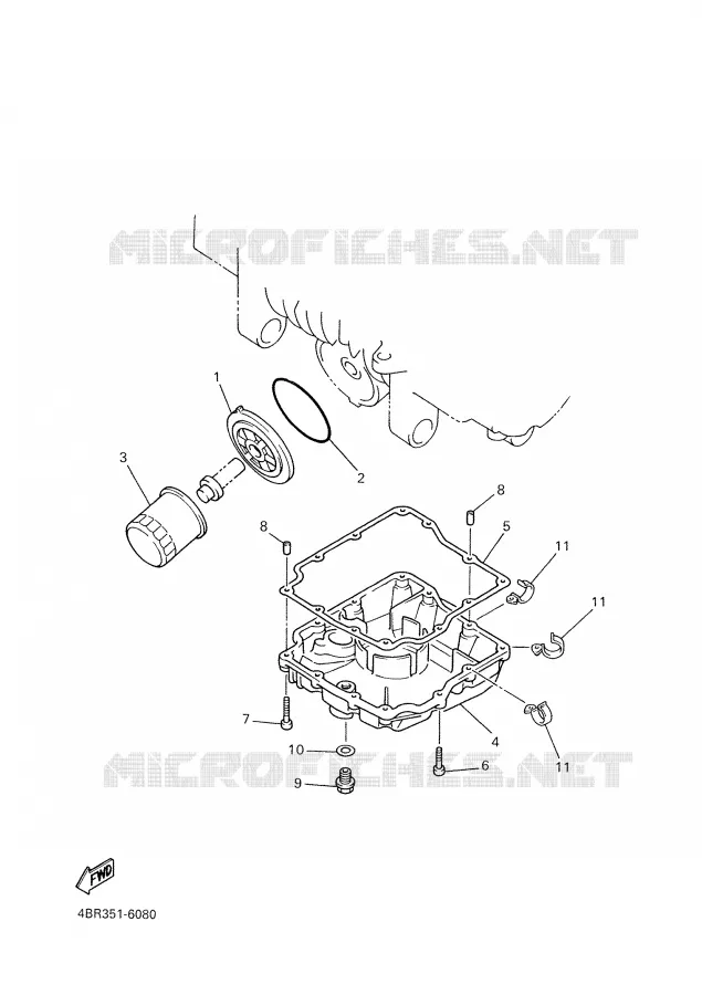 FILTRE A HUILE Yamaha MOTO 600 1997 XJS DIVERSION  XJ600S'97