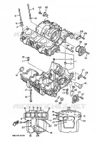 CARTER MOTEUR pour Yamaha XJ900F de 1987