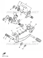 AXE DE SELECTEUR / PEDALE pour Yamaha XJ900F de 1987