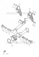 BRAS OSCILLANT / AMORTISSEUR pour Yamaha XJ900F de 1987