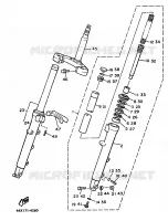 FOURCHE pour Yamaha XJ900F de 1987