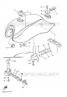 RESERVOIR A ESSENCE pour Yamaha XJ900F de 1987