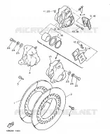 ETRIER DE FREIN AVANT pour Yamaha XJ900F de 1987