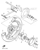 ROUE ARRIERE pour Yamaha XJ900F de 1987
