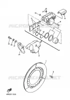 ETRIER DE FREIN ARRIERE pour Yamaha XJ900F de 1987